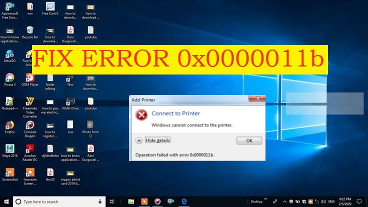 Read more about the article How to fix Windows 0x0000011b printer Sharing Error